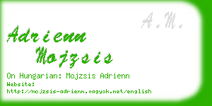 adrienn mojzsis business card